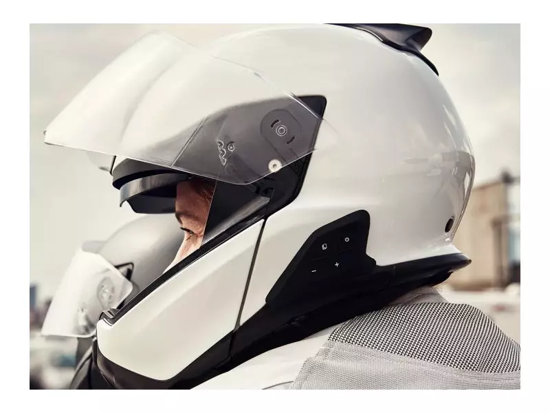 CASQUE SYST 7 EVO BLANC XL ÉQUIPÉ AVEC NTERCOM V3